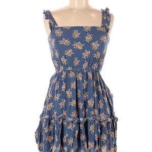 Altar'd State Blue Floral Mini Dress| Very Good Condition